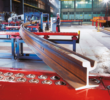 grooved rail tram