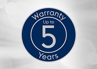 5 Years Warranty