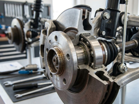 Rolling bearings in use
