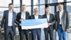 (from left) Franz Gebetsroither (MSF), Christoph Jünger (UNICEF), Herbert Eibensteiner, Stefan Fritz (Hilfswerk International) and Peter Kaiser (ÖRK)